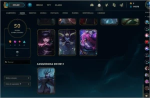 Season 1, 50 skins (Kayle Juíza e etc) e ícones desde 2012 - League of Legends LOL