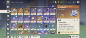 Vendo conta genshin main flins + bis colombina - Genshin Impact