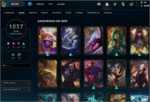 Conta Riot - LOL 1037 skins e Skins Valorant - League of Legends