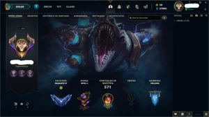 conta lol full champ d4 win rate mestre 83 wins 47 loses - League of Legends