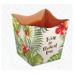 Cachepot P - Tropical (Pacote com 10 unidades) - Artesanato e Personalizados
