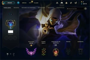 CONTA MESTRE 400PDL (+20 -12) MMR GRÃO MESTRE, CHALL QUEUE - League of Legends LOL