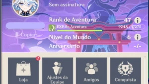 Ar 47 - Furina C2 - Email Livre + Aniversário Livre - Genshin Impact