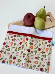 Pano de Prato Artesanal Frutas - Artesanato e Personalizados