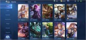 Conta Móbile Legends 27 campeões 9 skins 9 bordas - Mobile Legends