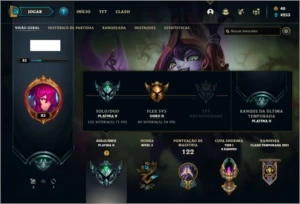 Conta platina 2 com 32 Skins e 53 Champs - League of Legends LOL