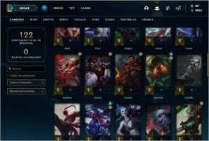 Conta platina 2 com 32 Skins e 53 Champs - League of Legends LOL