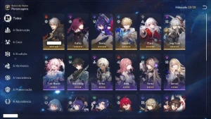 Honkai: Star Rail - Kafka, Seele, Jing Yuan, Gepard e Clara - Outros