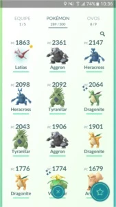 Conta de Pokémon GO