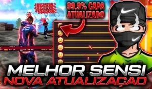 Free Fire Sensibilidade Mobile igual Regedit/Emulador ATT