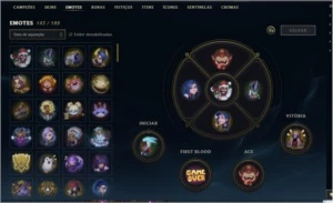 Conta 563 com 442 skins - League of Legends LOL
