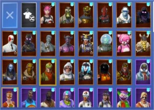 Conta de fortnite com 67 skins compradas e ikonik