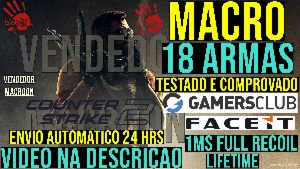 Macro Cs 2 League Pro Gamers Club & Faceit - Mouses Bloody - Counter Strike