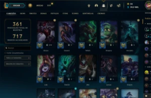 Conta lol, 208 skins, level 354, todos os champs - League of Legends