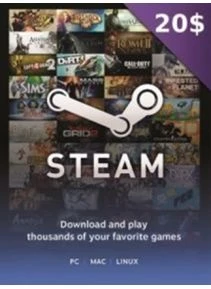 GIFT CARD STEAM $20 USD - STEAM