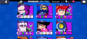 104/104 Brawlers | 70K | 290 Skins | 70 BRAWLERS PODER 11 | - Brawl Stars