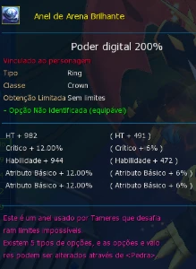 LA Omega - Conta 160 acessórios endgame para recomeçar! - Digimon Masters Online DMO