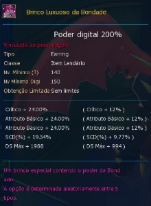 LA Omega - Conta 160 acessórios endgame para recomeçar! - Digimon Masters Online DMO