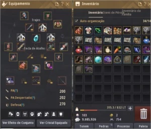 Conta Bdo Sorc 62/ OGRO PEN/ Armadura e armas boss/ VELL - Black Desert