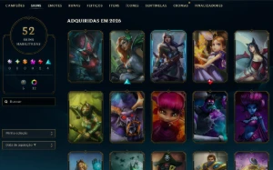 Conta Lol Ouro, 52 Skins, 2 Lendárias, 36K Ea, Honra 5 - League of Legends