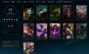 Conta Lol Ouro, 52 Skins, 2 Lendárias, 36K Ea, Honra 5 - League of Legends