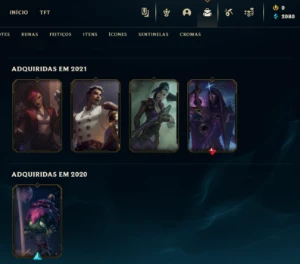 Conta Unranked, Lv 48, 3 Miticas 14 Skins - League of Legends LOL