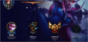 Conta League Of Legends Gold III LOL