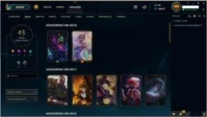 Conta Unrankead / Muitas Skins - League of Legends LOL