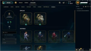 Conta Unrankead / Muitas Skins - League of Legends LOL