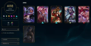 Conta LOL RARA / Full Champions / 408 Skins / Jinx Fragmenta - League of Legends
