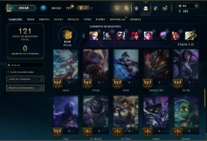 Unranked com 50 Champs e 21 Skins ( MID / JG / TOP ) - League of Legends LOL