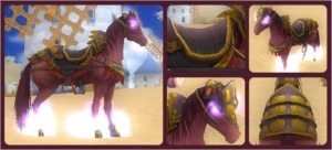 Montaria Cavalo de Guerra do General de Fogo - Grand Fantasia GF