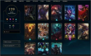 Conta rara do lol, Icones raros, sentinela rara e skin. - League of Legends