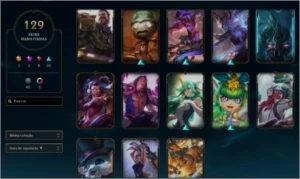 Conta rara do lol, Icones raros, sentinela rara e skin. - League of Legends