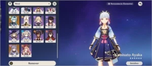 Conta AR56 venti, diluc c2, ayaka, albedo, xiao, eula, keqc1 - Genshin Impact