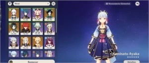 Conta AR56 venti, diluc c2, ayaka, albedo, xiao, eula, keqc1 - Genshin Impact