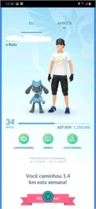 Conta Pokémon Go lvl 34