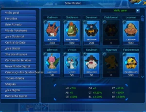 Conta Fang Shin 139% - Ladmo Omega - Digimon Masters Online