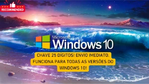 Windows 10 / Licença Windows 10 - Chave 25 Dígitos! - Softwares e Licenças