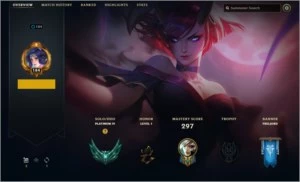 Conta Platina Season 7 League of Legends