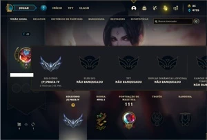 Conta prata 4 com 25 Champs e 4 Skins + 2 Fragmentos de skin - League of Legends LOL