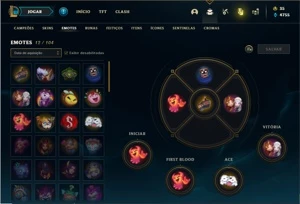 Conta prata 4 com 25 Champs e 4 Skins + 2 Fragmentos de skin - League of Legends LOL