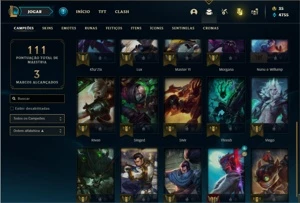 Conta prata 4 com 25 Champs e 4 Skins + 2 Fragmentos de skin - League of Legends LOL