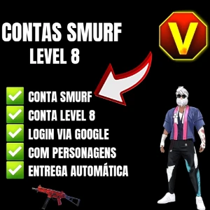 Contas Smurf| Level 8 | Entrega Automática - Free Fire