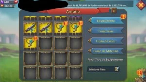 Conta t4 200m de poder 4.6m tropas e tomos(vide descrição) - Lords Mobile