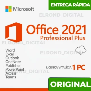 Office 2021 Professional Plus Vitalício - NF - Softwares e Licenças