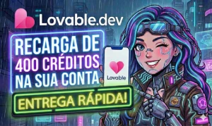 Lovable IA - Recarga De 400 Créditos Na Sua Conta - Gift Cards