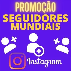 Seguidores Mundiais Instagram, Reposição  por 90dias - Redes Sociais