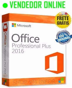 Pacote Office 2016 Plus Licença Original Ativação Garantida - Softwares and Licenses