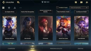 Conta Wild Rift Platina 1 com skins star guardian - League of Legends: Wild Rift LOL WR